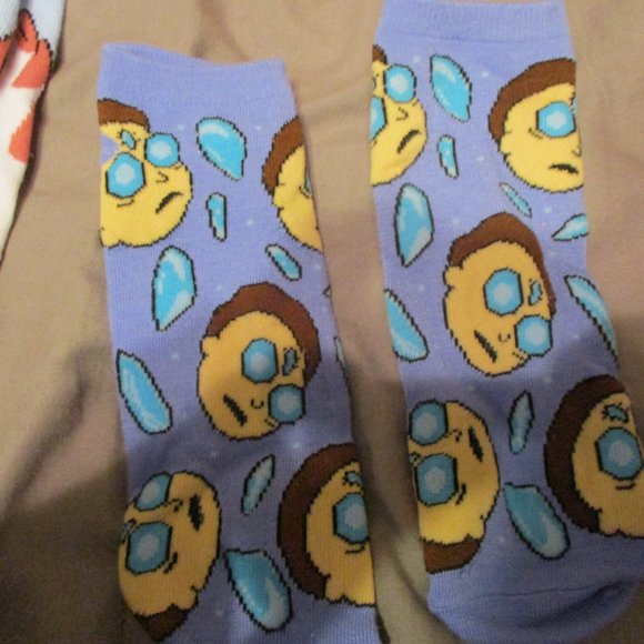 12 Days of Socks Rick & Morty Adult Swim Mens' Crew and Low Profile NEW Unworn - Picture 9 of 14